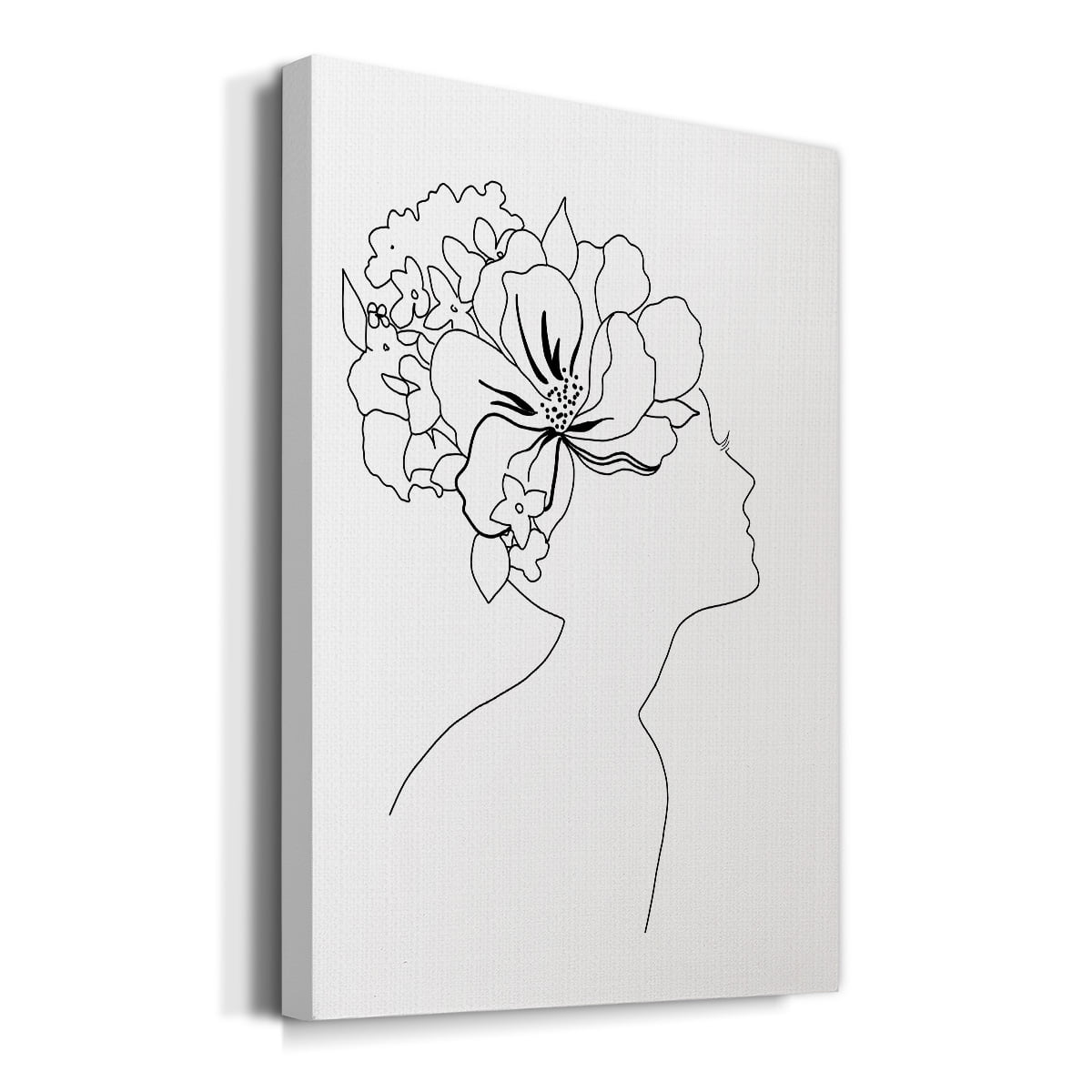 Fashion Floral Sketch I Premium Gallery Wrapped Canvas - Ready to Hang
