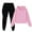 Pink, variant on HAiming Boys Girls Tracksuit Casual Long Sleeve Pullover Hooded Sweatshirt Jogger Sweatpants 2 Piece Set Outfit
