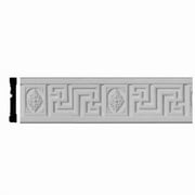 Ekena Millwork 4 1/4"H x 5/8"P x 94 1/2"L, (8" Repeat), Nestor Greek Key Chair Rail
