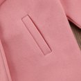 thumbnail image 5 of Toddler Baby Girls Autumn Winter Coat Solid Color Bowknot Warm Wool Trench Coat Overcoat Outwear Jacket Fashion Clothes, 5 of 8