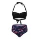 thumbnail image 4 of MKLEKYY Bikini Mujer Traje De Baño Women High Waisted Bikini Sexy Push Up Two Piece Swimsuits Vintage Swimsuit Two Piece Retro Ruched High Waist Print Bikini Set 993, 4 of 6