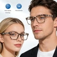thumbnail image 2 of Rirool 2 Pack Blue Light Blocking Glasses - Computer Reading/Gaming/TV/Phones Glasses for Women Men - Anti Eyestrain & UV Glare Protection - Leopard, 2 of 10