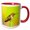 Red/White, variant on 3drose, Costa Rica, Rio Savegre, Scintillant Hummingbird - Sa22 Bja0006 - Jaynes Gallery, 11oz Two-tone Green Mug
