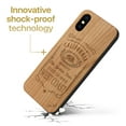 thumbnail image 3 of Case Yard Wooden Case Outside Soft TPU Silicone, Slim Fit Shockproof Wood Protective Phone Cover for Girls Boys Men and Women, Supports Wireless Charging West Coast Design case for iPhone-XS-Max, 3 of 7