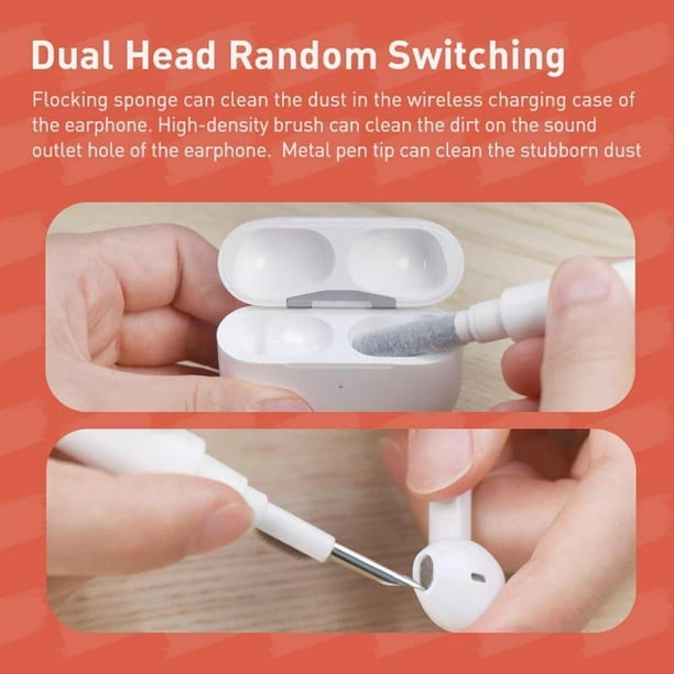 5 in 1 Earbuds Keyboard Brush Earphones Case Cleaning for Airpods 3 (White) Ndcxsfigh Para estrenar