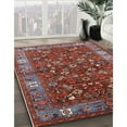 thumbnail image 2 of Ahgly Company Indoor Square Mid-Century Modern Red Oriental Area Rugs, 3' Square, 2 of 6