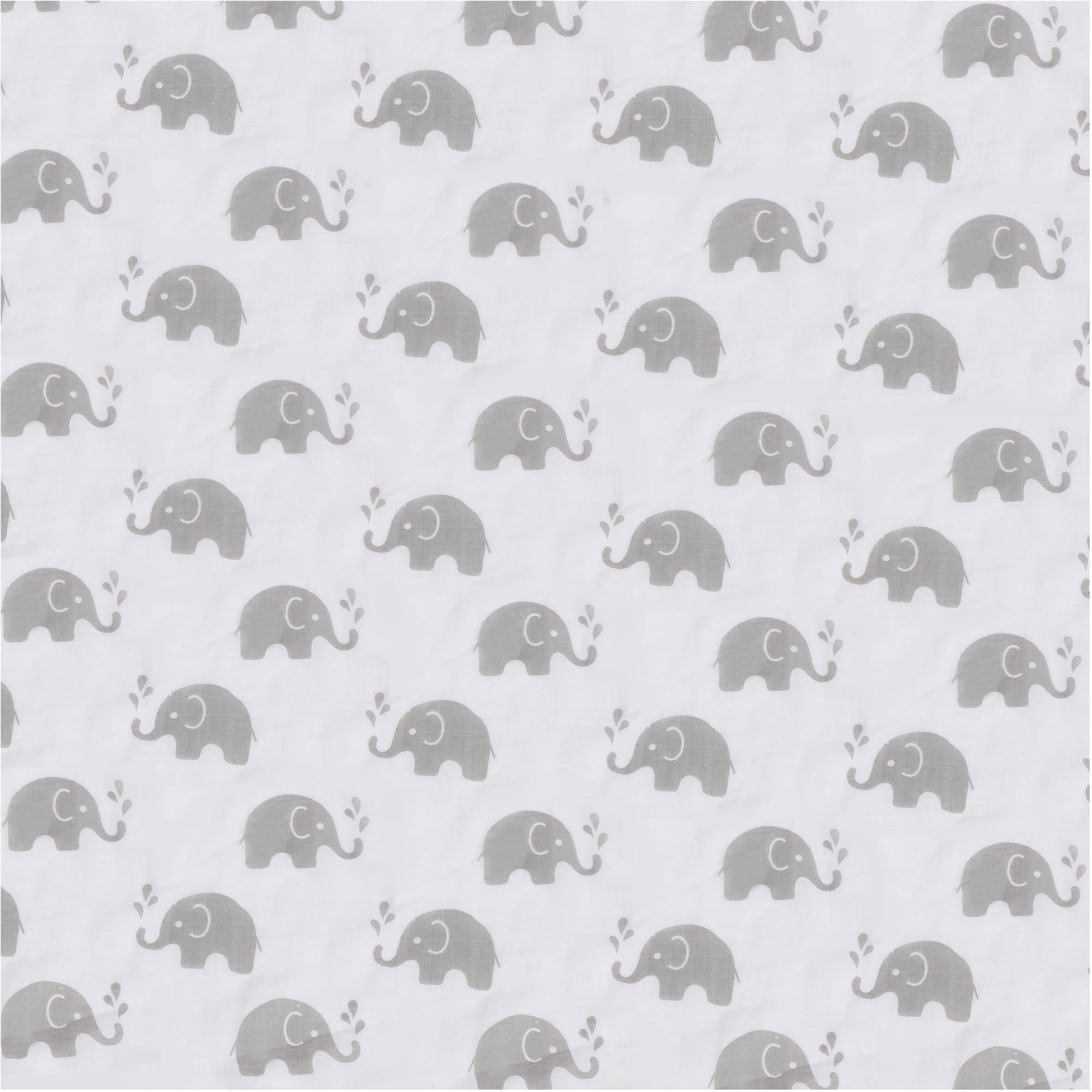 Bacati - Muslin 4 pack Bibs/Burp Cloths Elephants Pink Fuchsia Gray