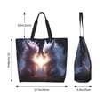 thumbnail image 5 of Rocae Fox Couple for Big Capacity Shoulder Bag with Pockets,Tote Bag for Women Handbag, 5 of 8