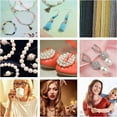 thumbnail image 6 of 1960PCS Pearl Beads for Jewelry Making 28 Colorful 6mm Round Pearl Beads for Bracelets Making Kit Small Pearl Filler Beads for DIY Craft Necklace Earrings, 6 of 7