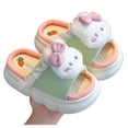 thumbnail image 2 of LYHaoo Girls Slippers For Kids Soft Linen Slides Sole Comfortable Indoor Outdoor Casual Home Slippers For Toddler And Little Girls Sizes 12 Little Kid 5-5.5 Years, 2 of 4
