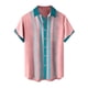 thumbnail image 5 of Hawaiian Shirt For Men, Men's Vintage Button Down Bowling Shirts Short Sleeve Summer Beach Shirt L, 5 of 5
