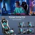 thumbnail image 2 of Douxlife 7-Point Massage Gaming Chair with Footrest, 175° Reclining, Ergonomic Racing High Back Home Office Computer Chair, Video Game Chair for Adults Kids, 2 of 8