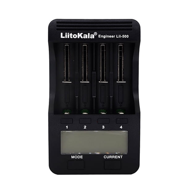 Cargador de batería Batería de litio AA AAA Pantalla LCD Estuche de carga Cargador de pilas recargables Kearding EL000259-00B