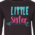thumbnail image 4 of Inktastic Little Sister, Younger Sister, Arrow - Blue Pink Long Sleeve Youth T-Shirt, 4 of 5