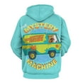 thumbnail image 3 of Scooby-doo Mystery Machine Adult Sweater Pullover Hoodie 3D Printed Loose Hooded Long Sleeved Jackets Tops, 3 of 8