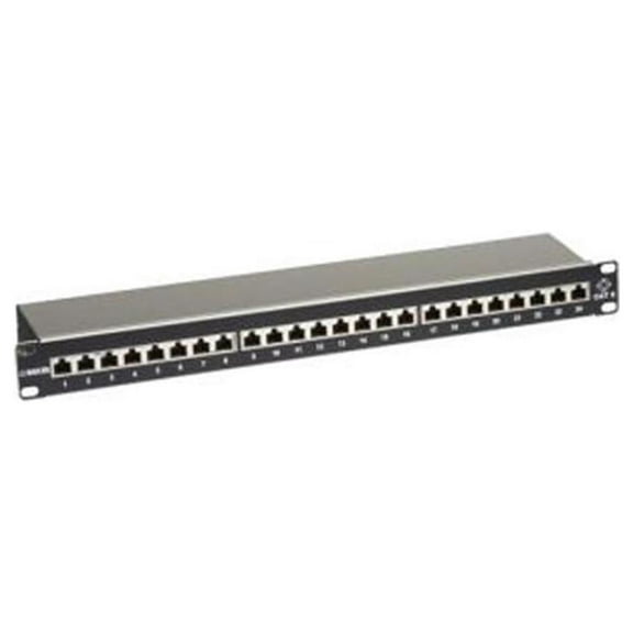BLACK BOX JPS60A-24 PATCH PANEL - CAT6, SHIELDED, 1U, 24-PORT, GSA, TAA, 45 DAY STANDARD RETURN POLI