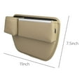 thumbnail image 3 of Tgbvmt Car Seat Filler Organizer, Multifunctional Auto Console Side Storage Box, Prevents Lost Items with Phone & Cup Holders, Compatible with Most Vehicles, Perfect for Front Seat Storage, 3 of 5