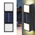 thumbnail image 1 of Ilumine su patio, garaje y terraza con luces solares de pared ecológicas Luz LED solar impermeable para exteriores, 1 of 8