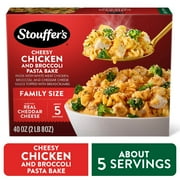 Stouffer’s Cheesy Chicken and Broccoli Pasta Bake, Family Size, Easy Frozen Chicken Pasta 40 oz