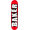 Red and White, variant on Baker Brand Logo Skateboard Deck 7.88 Red Black (Deck Only)