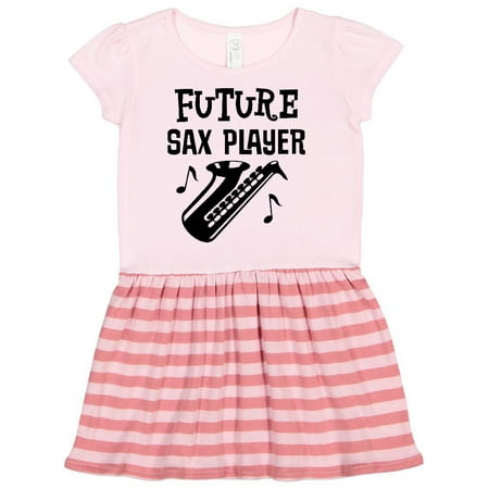 

Inktastic Future Saxophone Player Sax Music Gift Toddler Girl Dress