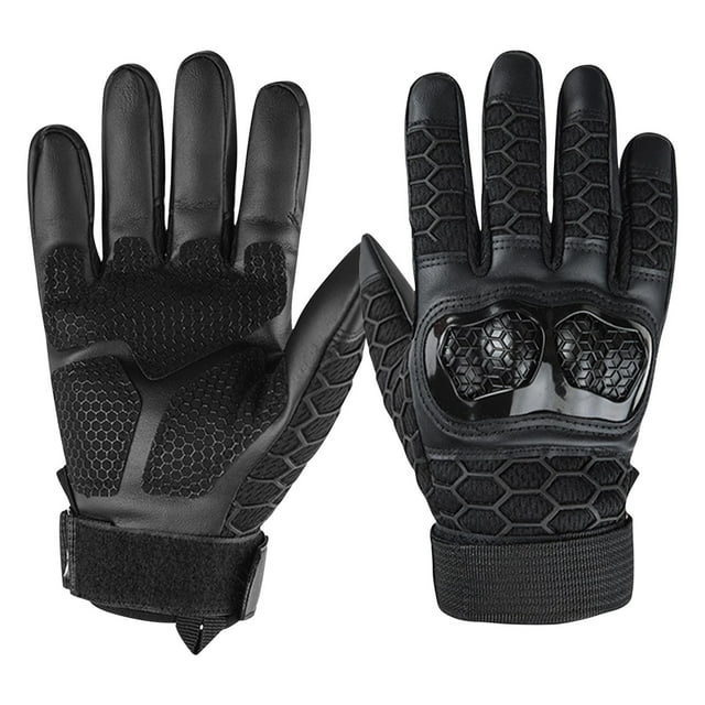 Motorcycle Riding Gloves Outdoor Hunting Touchscreen Gloves Non-Slip Unisex Cycling Gloves Full Finger Glove For Road Racing Motorcycle Motocross