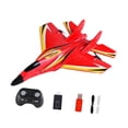 thumbnail image 2 of Airplane RC RC Fighter Gyro Stabilizer, Juguete de aeronave, avión de control remoto para adultos Regalo de cumpleaños para principiantes para niños Batería roja individual, 2 of 8