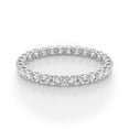thumbnail image 4 of KohinoorGems 14K White Gold 1 Carat Diamond Eternity Band – 32 Round Brilliant Cut Diamonds, VS1 F-G, Full Wedding Ring for Women, 4 of 7