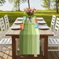 thumbnail image 4 of Table Runners 90 Inches Long Dress Scarves, Green Wood Grain Farmhouse Coffee/Dining/Kitchen Table Runner for Living Room, Ombre Rustic Retro Wooden Plank 13x90 Inch, 4 of 9