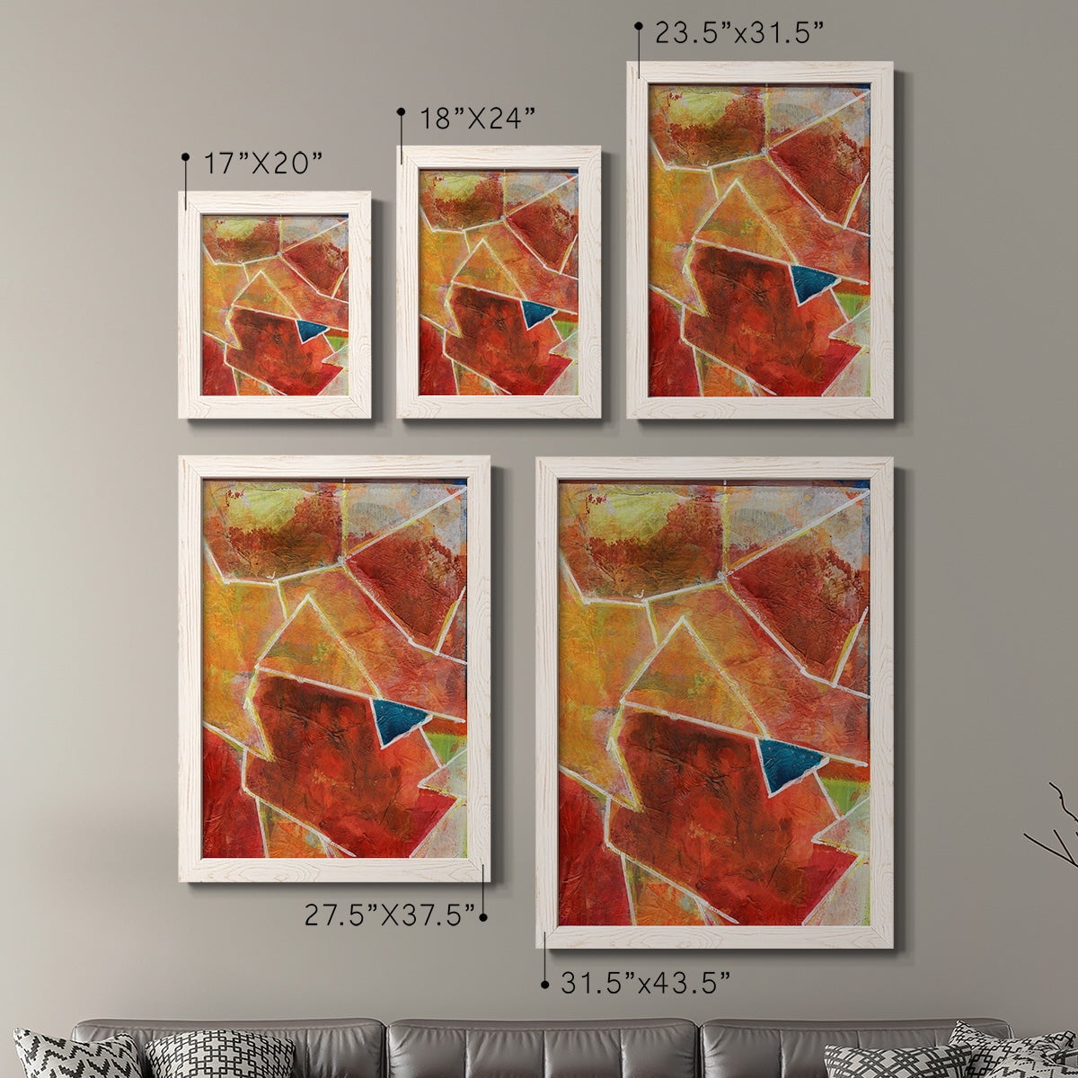 Primary Connection VII - Premium Framed Canvas 2 Piece Set - Ready to Hang