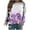 Purple, variant on WXLWZYWL Trendy Sweatshirts For Women 2023 Women Classic And Winter Floral Print Crewneck Long Sleeve Loose Sweatshirt Tops