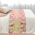 thumbnail image 2 of Pink Cherry Blossom Bed Runner for Queen Size Bed, Cute Rabbit Moon Waves Gradient Japanese Soft Bedding Scarf Bedding Protector Slipcover Sofa Throw for Bedroom Hotel Guesthouse, 2 of 8
