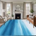 thumbnail image 3 of Abstract Sea Area&nbsp;Rug 5x7ft Blue Theme Gradient Watercolor Ocean Scenery Non-Slip&nbsp;Washable Square&nbsp;Rugs Soft Felt Indoor Floor Mat for Bedroom Kitchen Living Room Bathroom, 3 of 9