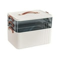 thumbnail image 3 of BELOVING Portable Medical Box Elegant Emergency Storage Box for Car Family Use Travel 3 Layer, 3 of 8