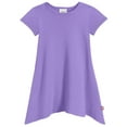 thumbnail image 5 of Made in USA Girls Soft Cotton Jersey Short Sleeve Shark Bite Tunic, 5 of 11