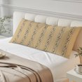 thumbnail image 4 of Khaki Flower Branch Body Pillow Cover 20 x 54 Inch Decorative Pillow Cover Spring Summer Farmhouse Botanical Lumbar Pillowcase Seasonal Rectangle Cushion Case for Couch Sofa Bed Living Room, 4 of 9