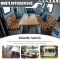 thumbnail image 3 of Yuyamidu Leopard Print RV Dinette Cushion Covers Elastic Loveseat Slipcovers for Travel Trailer Couch 2 Pack RV Couch Covers Soft RV Cushion Covers Camper Accessories, 3 of 7