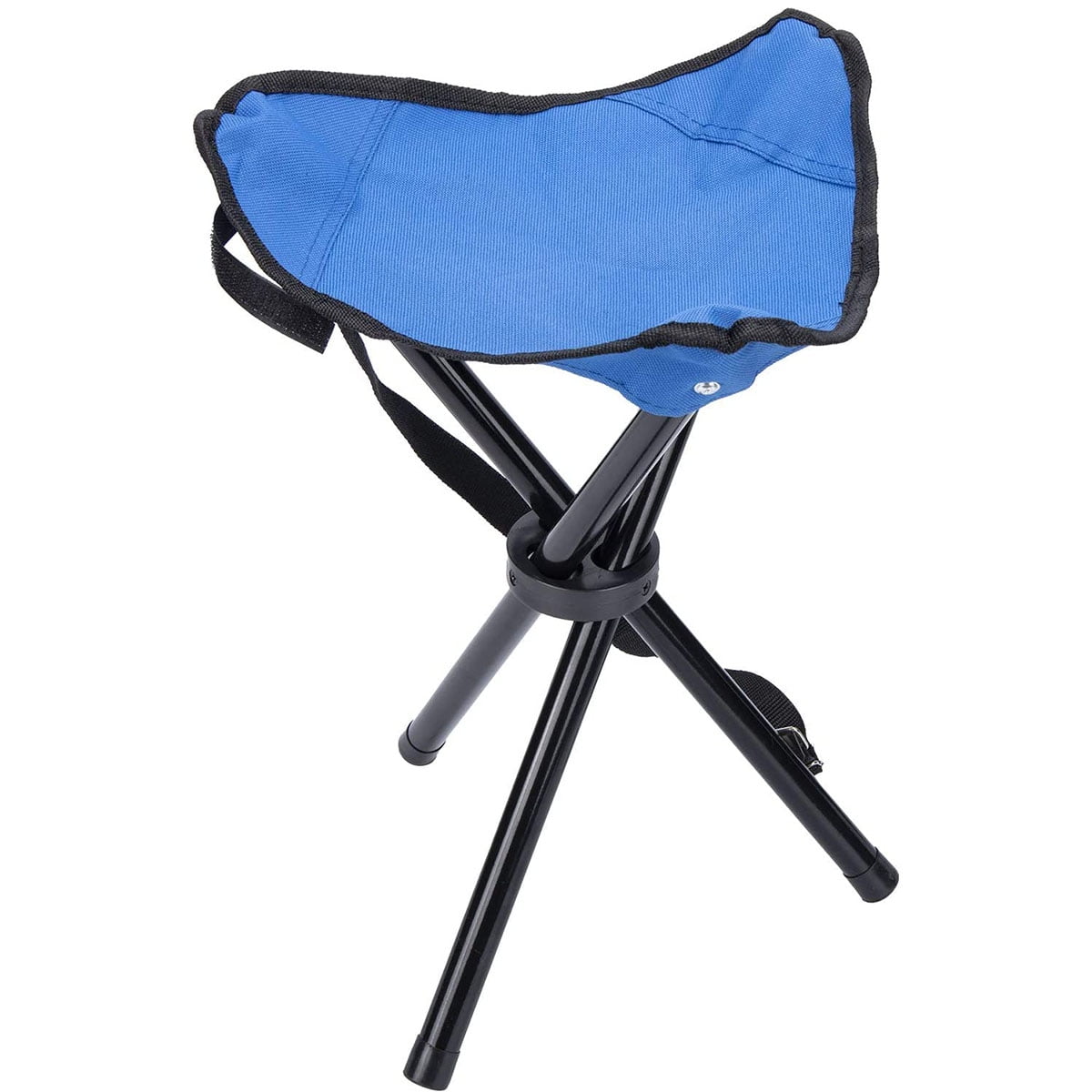 Summit Strong Camping Fishing Folding Travel Tripod Stool Chair Seat Carry Bag 