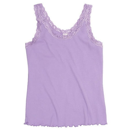 Women's Plus Lacey Ribbed Tank