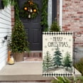 thumbnail image 2 of Merry Christmas Garden Flag 12.5x18 Double Sided Outside, Winter Christmas Tree Snowflake Holiday Yard Flag Buffalo Plaid Xmas Outdoor Decotaion 2-12, 2 of 6