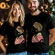 thumbnail image 5 of Camisetas africanas de manga corta informales para hombre y mujer, camisetas gráficas, 5 of 8