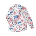 thumbnail image 3 of 2026 Independence Day Tops Women 4th of July Patriotic Shirts 250th American Flag Graphic Dressy Tunics Tee Blouse, 3 of 5