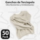 thumbnail image 4 of MAGMALIFE 50 Ganchos para Ropa de Terciopelo, Gancho Dorado Giratorio de 360 Grados, Adecuado para Todo Tipo de Ropa, Antideslizante (Blanco), 4 of 6