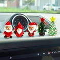 thumbnail image 6 of Fairnull Christmas Ornament No Fading Realistic Adorable Cartoon Snowman Santa Claus Car Decoration for Vehicle, 6 of 11