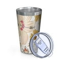 thumbnail image 2 of 16oz Tumblers Pioneer Flower Floral Print Pattern Stainless Steel Vacuum Insulated Double Wall Travel Tumbler Cups Mug with Lid and Straw,Cleaning Brush for Coffee,Tea, 2 of 4