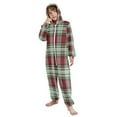 thumbnail image 5 of Vzayyk 4T-14Y Size Aviliable Cozy One-Piece Footless Sleeper Pajama Red Green White Plaid, 5 of 8