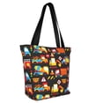 thumbnail image 2 of Fotbe Construction Truck Pattern Beach Tote,Shoulder Handbag,Spacious Tote Bag,Lightweight Travel Bag,Versatile Shopping Bag, 2 of 9