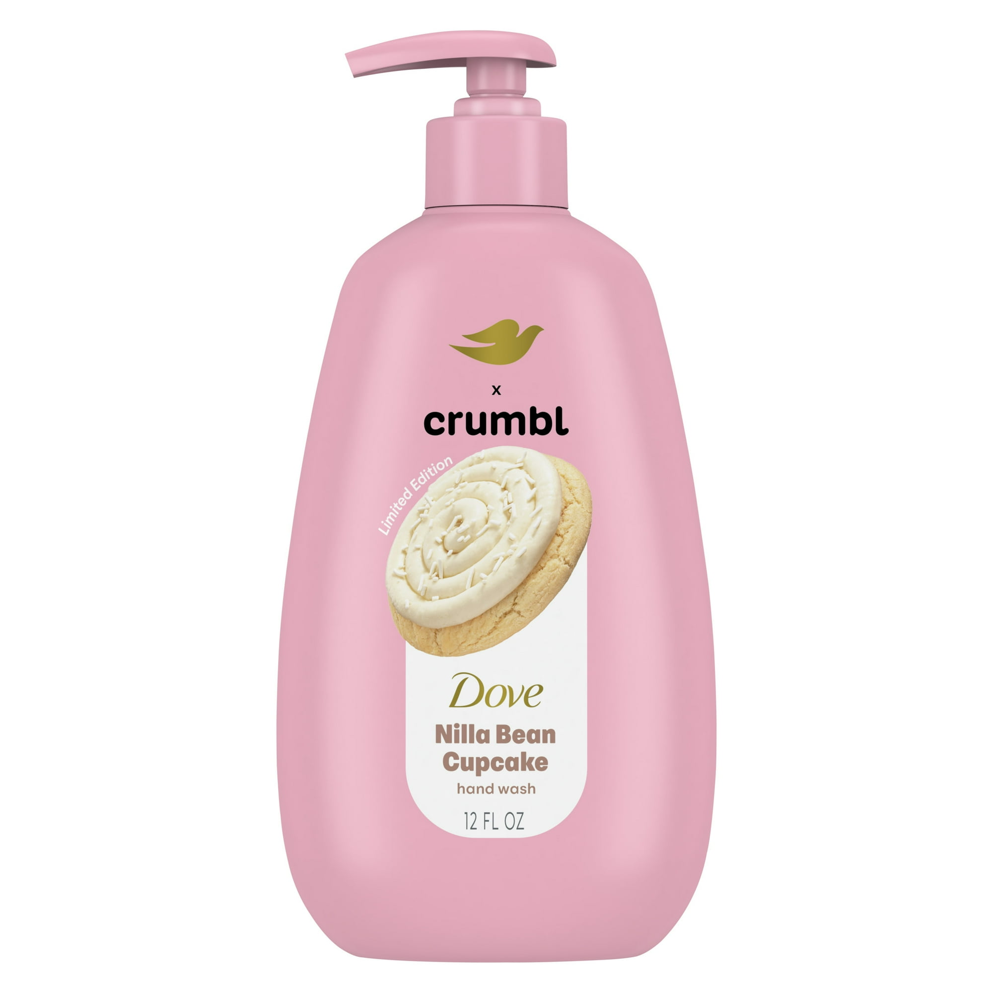 Dove Crumbl Moisturizing Liquid Hand Soap Nilla Bean Cupcake, 12 oz