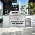 thumbnail image 4 of LP Gas Grill 4 Burners Grill-B Stainless steel Outdoor Kitchen Islands(LTL carry), 4 of 26