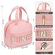 thumbnail image 2 of Bolsa de almuerzo para mujer, bolsa de almuerzo aislada, bolsa de almuerzo pequeña de cuero para oficina, bolsa de almuerzo para trabajo con letras de chenilla, bolsa térmica a prueba de fugas, bolsa, 2 of 6